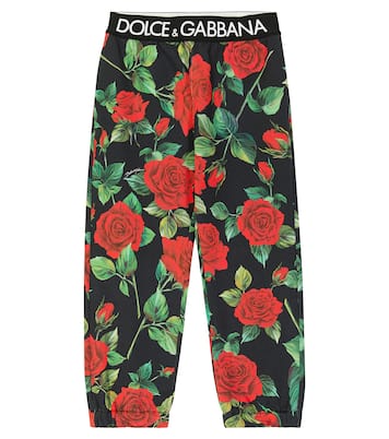 Logo cotton jersey sweatpants | Dolce&Gabbana Kids