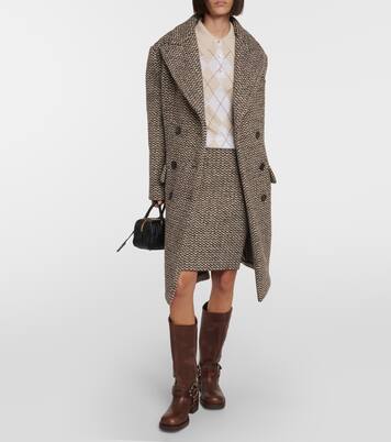 Mantel aus Bouclé | Miu Miu