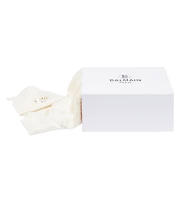 Baby cotton onesie and beanie set | Balmain Kids