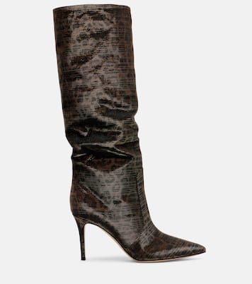 Hansen leopard-print knee-high boots | Gianvito Rossi