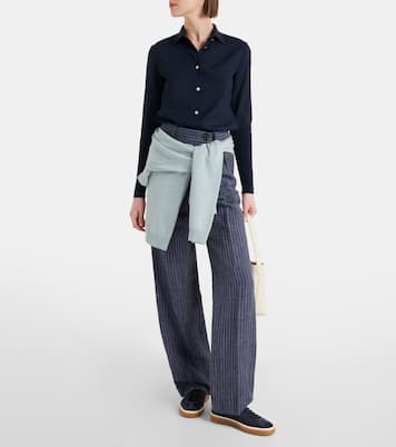 Sneakers Tennis Walk aus Veloursleder | Loro Piana