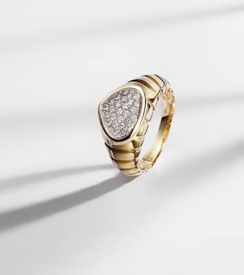 Timo 18kt gold ring with diamonds | Marina B
