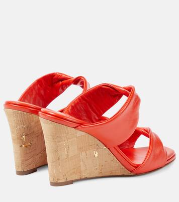 Wedge-Sandalen Twist aus Leder | Aquazzura