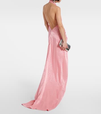 Robe longue Joa métallisée | Costarellos