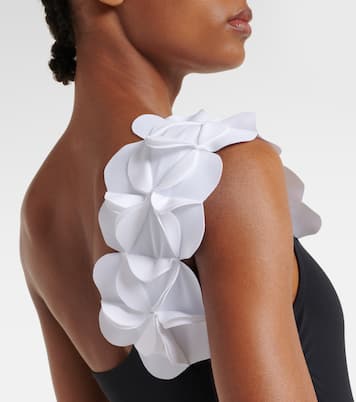 Tess floral-appliqué swimsuit | Karla Colletto