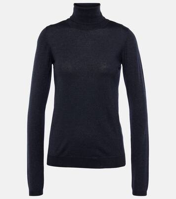 Turtleneck cashmere-blend top | Brunello Cucinelli