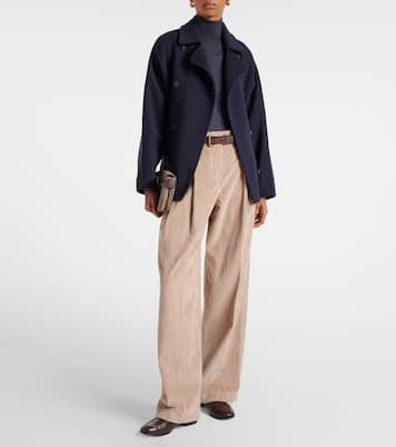 Turtleneck cashmere-blend top | Brunello Cucinelli