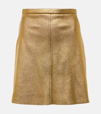 Minirock Lucie 22 aus Metallic-Leder | Stouls