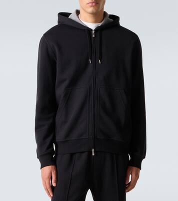 Sweat-shirt à capuche en coton mélangé | Brunello Cucinelli