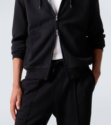 Sweat-shirt à capuche en coton mélangé | Brunello Cucinelli