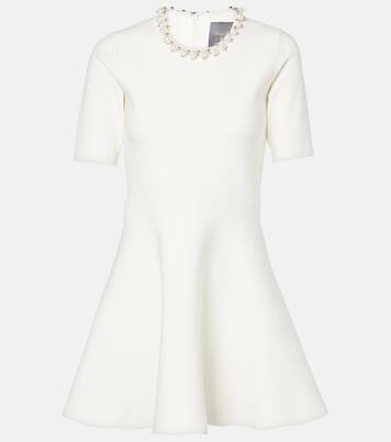 Verziertes Minikleid aus Strick | Monique Lhuillier