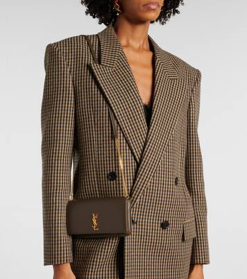 Cassandre leather phone pouch | Saint Laurent