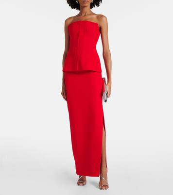 Robe longue en crêpe | Roland Mouret