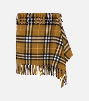 Minirock Burberry Check aus Wolle und Kaschmir | Burberry