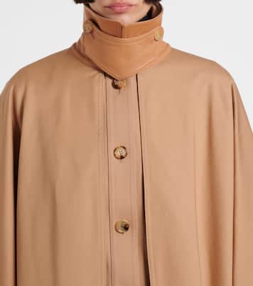 Cotton gabardine cape | Chloé