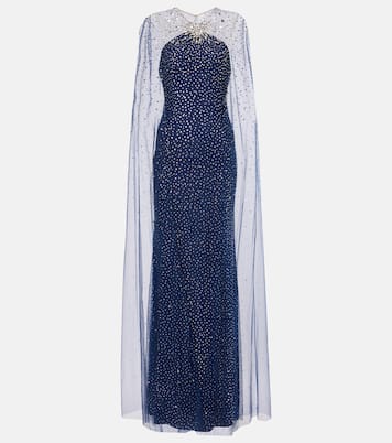 Abito lungo Mabel con paillettes | Jenny Packham