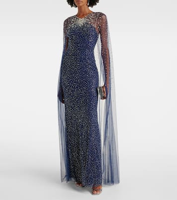 Abito lungo Mabel con paillettes | Jenny Packham
