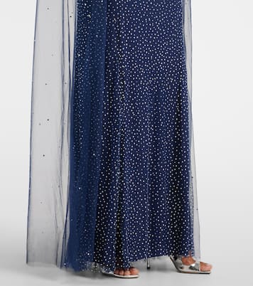 Abito lungo Mabel con paillettes | Jenny Packham