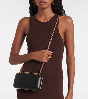 Clutch T-Bar Mini aus Leder | McQueen