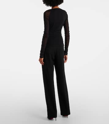 Top Eli aus Mesh | Diane von Furstenberg