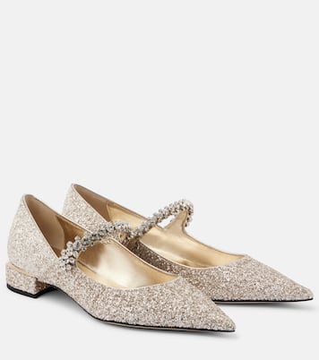 Bing glitter ballet flats | Jimmy Choo