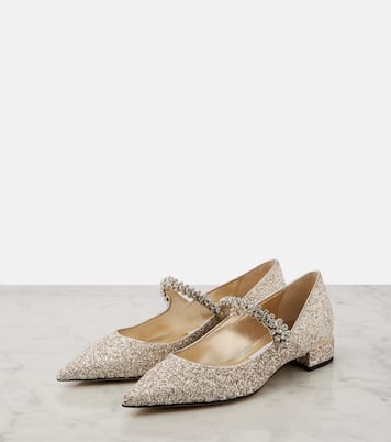 Bing glitter ballet flats | Jimmy Choo