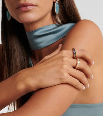 Anello Ivy Eternity in oro 18kt con zaffiro | Octavia Elizabeth