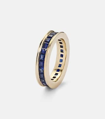 Anello Ivy Eternity in oro 18kt con zaffiro | Octavia Elizabeth