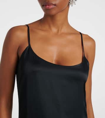 Abito sottoveste in raso arricciato | The Attico