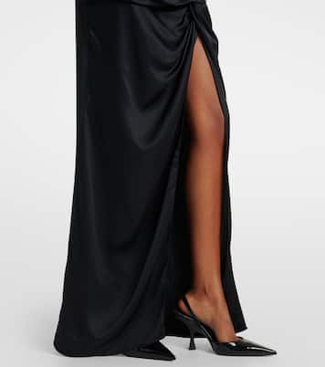 Abito sottoveste in raso arricciato | The Attico