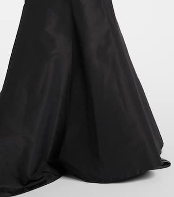 Tumpet embellished silk gown | Monique Lhuillier