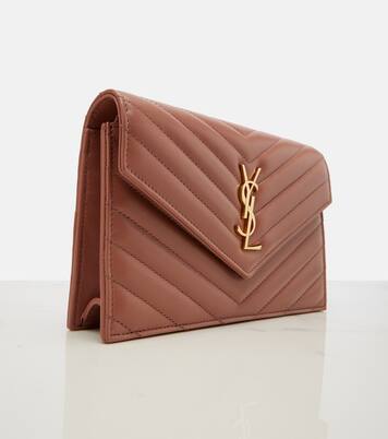 Cassandre 마틀라세 레더 체인 지갑 | Saint Laurent