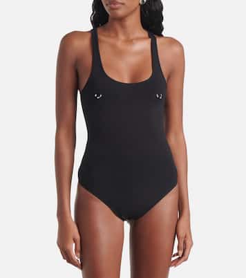 Pierced cotton bodysuit | Mugler