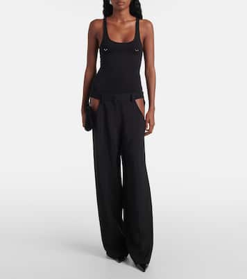 Pierced cotton bodysuit | Mugler