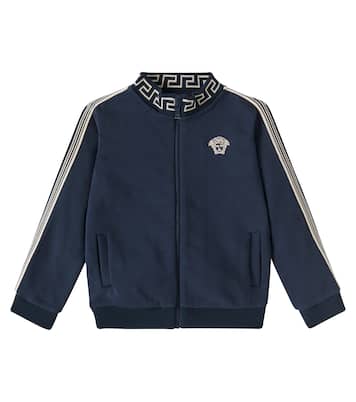 Medusa embroidered cotton sweatshirt | Versace Kids