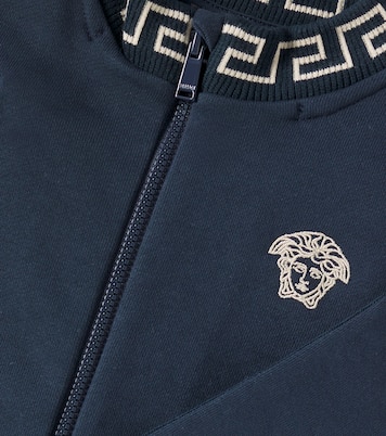 Medusa embroidered cotton sweatshirt | Versace Kids