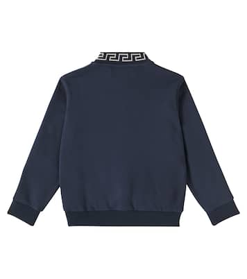 Medusa embroidered cotton sweatshirt | Versace Kids