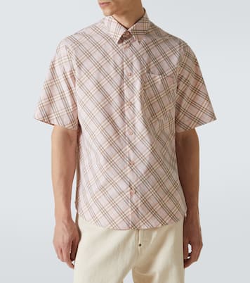 Burberry Check棉质保龄球衬衫 | Burberry