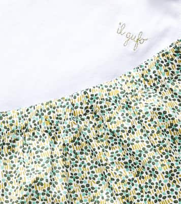 Bébé – Set t-shirt et pantalon en coton mélangé | Il Gufo