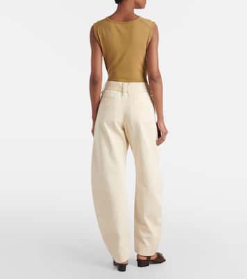 Jeans barrel con cinturón | Lemaire