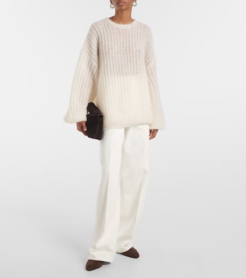 Jeans anchos de tiro alto | Toteme