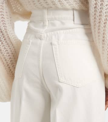 Jeans anchos de tiro alto | Toteme