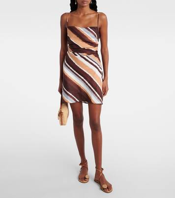 Maryse striped linen minidress | Faithfull