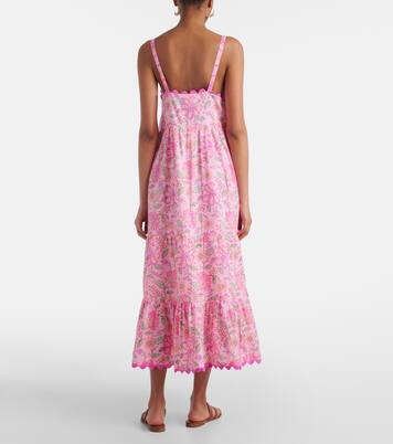 Robe longue en coton à fleurs | Juliet Dunn