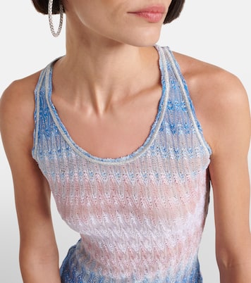Zigzag ombré lamé minidress | Missoni