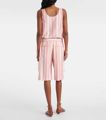 Striped cotton Bermuda shorts | Chloé
