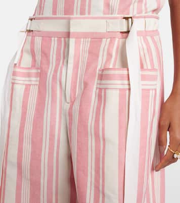 Striped cotton Bermuda shorts | Chloé
