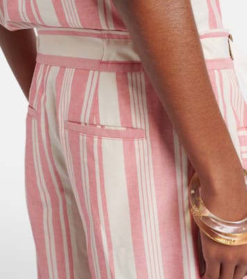 Striped cotton Bermuda shorts | Chloé