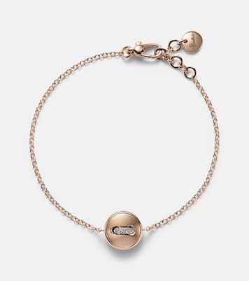 Pom Pom Dot 18kt rose gold pendant bracelet with turquoise and diamonds | Pomellato