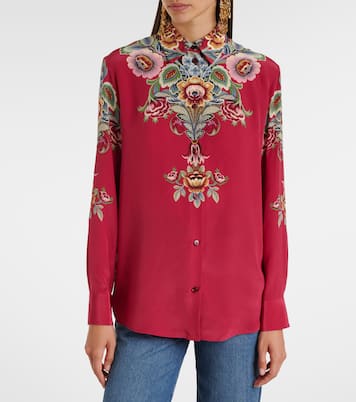 Bedrucktes Hemd aus Seiden-Crêpe | Etro